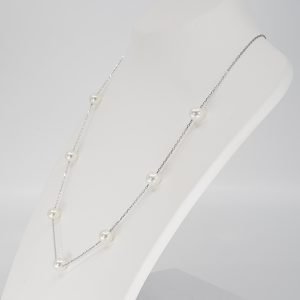 Japanese Akoya tin-cup Pearl Necklace