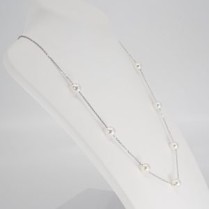 Japanese Akoya tin-cup Pearl Necklace