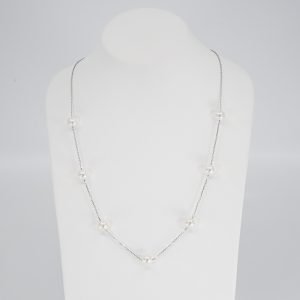 Japanese Akoya tin-cup Pearl Necklace