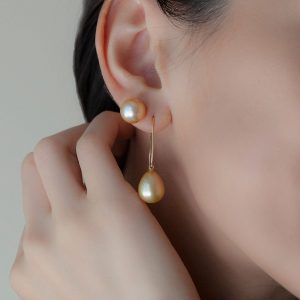 EOS ゴールデン サウスシーパール スタッド