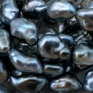 Tahitian Natural Keshi Pearls.jp tokyo, Japan. Necklace