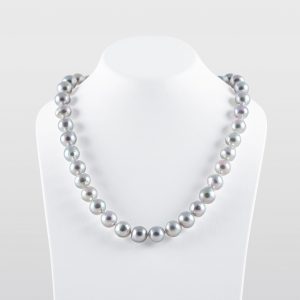 Natural Blue Japanese Akoya Baroque Necklace