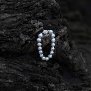 Natural Blue White South Sea Baroque Bracelet