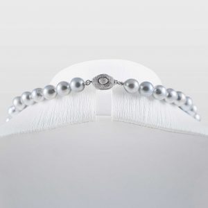Natural Blue Japanese Akoya Baroque Necklace
