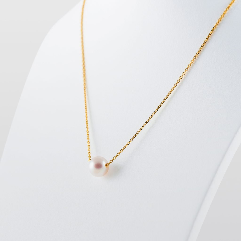 Japanese Akoya Pearl Necklace on chain
