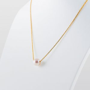 Japanese Akoya Pearl Necklace on chain