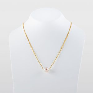 Japanese Akoya Pearl Necklace on chain