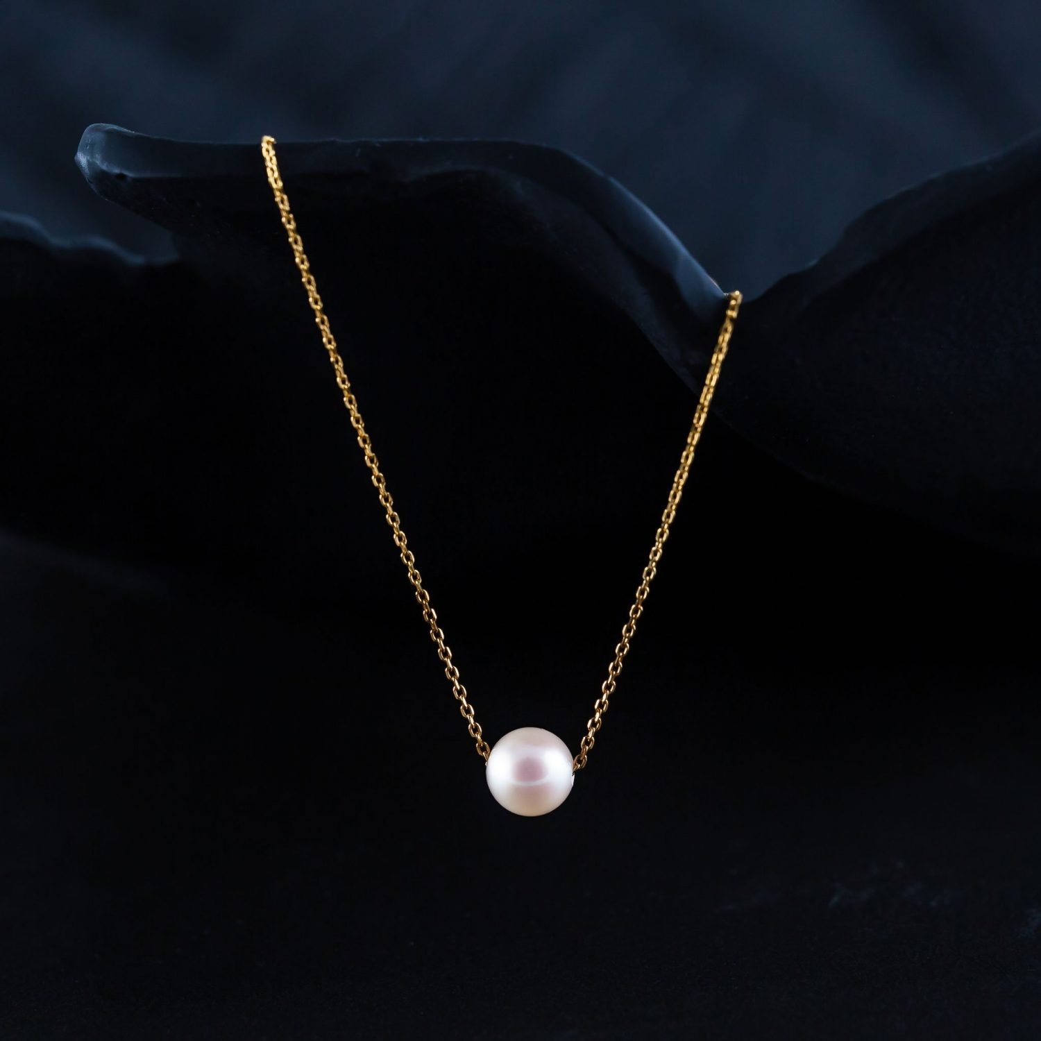 Japanese Akoya Pearl Necklace on chain