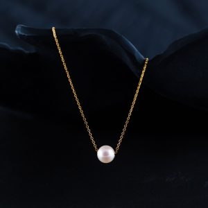 Japanese Akoya Pearl Necklace on chain