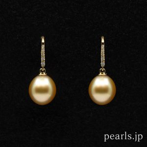 kultaiset etelämeren helmikorvakorut pearls.jp tokio japani