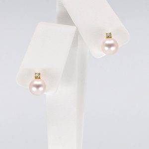 Akoya Princess Earrings - Image 2