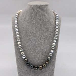 pearl ombre necklace with tahitian and south sea pearls