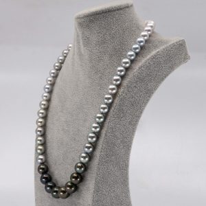 pearl ombre necklace with tahitian and south sea pearls
