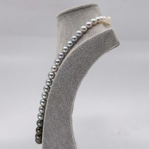 pearl ombre necklace with tahitian and south sea pearls