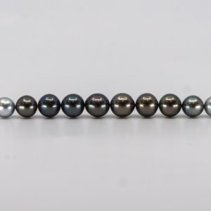 pearl ombre necklace with tahitian and south sea pearls