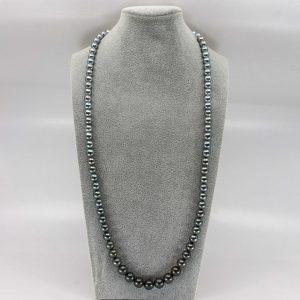 pearl ombre necklace with tahitian pearls