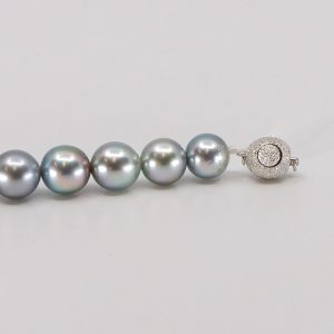 pearl ombre necklace with tahitian pearls