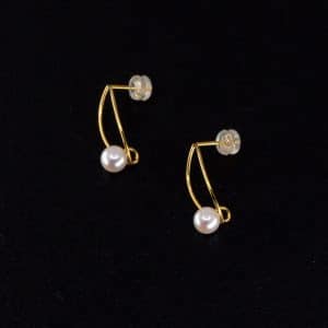 Japanese Akoya Earrings 18K yellow gold
