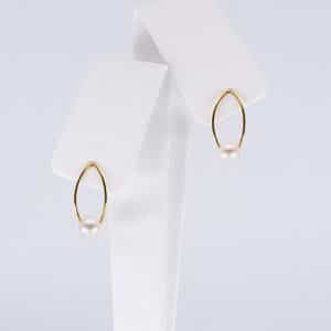 Japanese Akoya Earrings 18K yellow gold