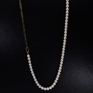 Japanese short Akoya Pearl Necklace pearls.jp tokyo japan