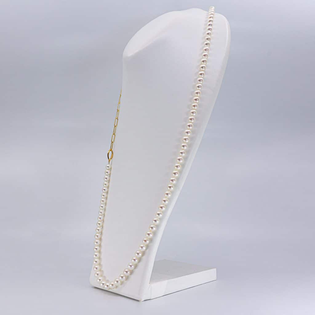 Japanese short Akoya Pearl Necklace pearls.jp tokyo japan