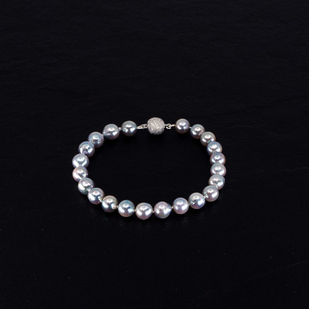 luonnollinen hopeansininen akoya pearls.jp tokyo, japani