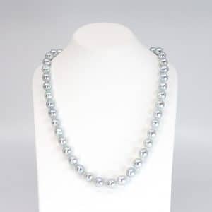 natural silver blue akoya pearls.jp tokyo, japan
