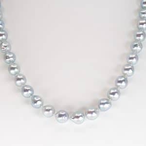 natural silver blue akoya pearls.jp tokyo, japan