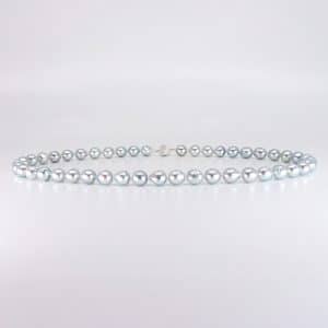 natural silver blue akoya pearls.jp tokyo, japan