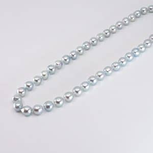 natural silver blue akoya pearls.jp tokyo, japan