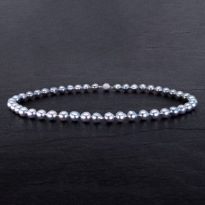 natural silver blue akoya pearls.jp tokyo, japan