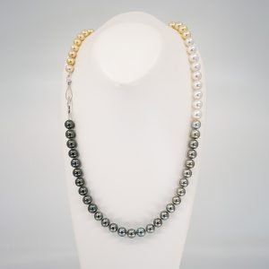tri-color pearl ombre necklace pearls.jp
