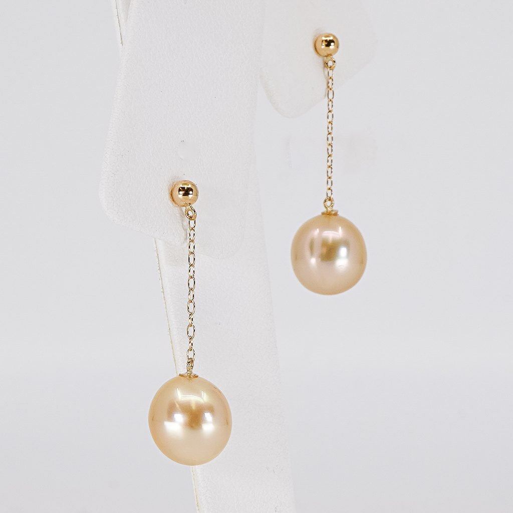 minerva gold south sea. pearls.jp earrings, tokyo, Japan