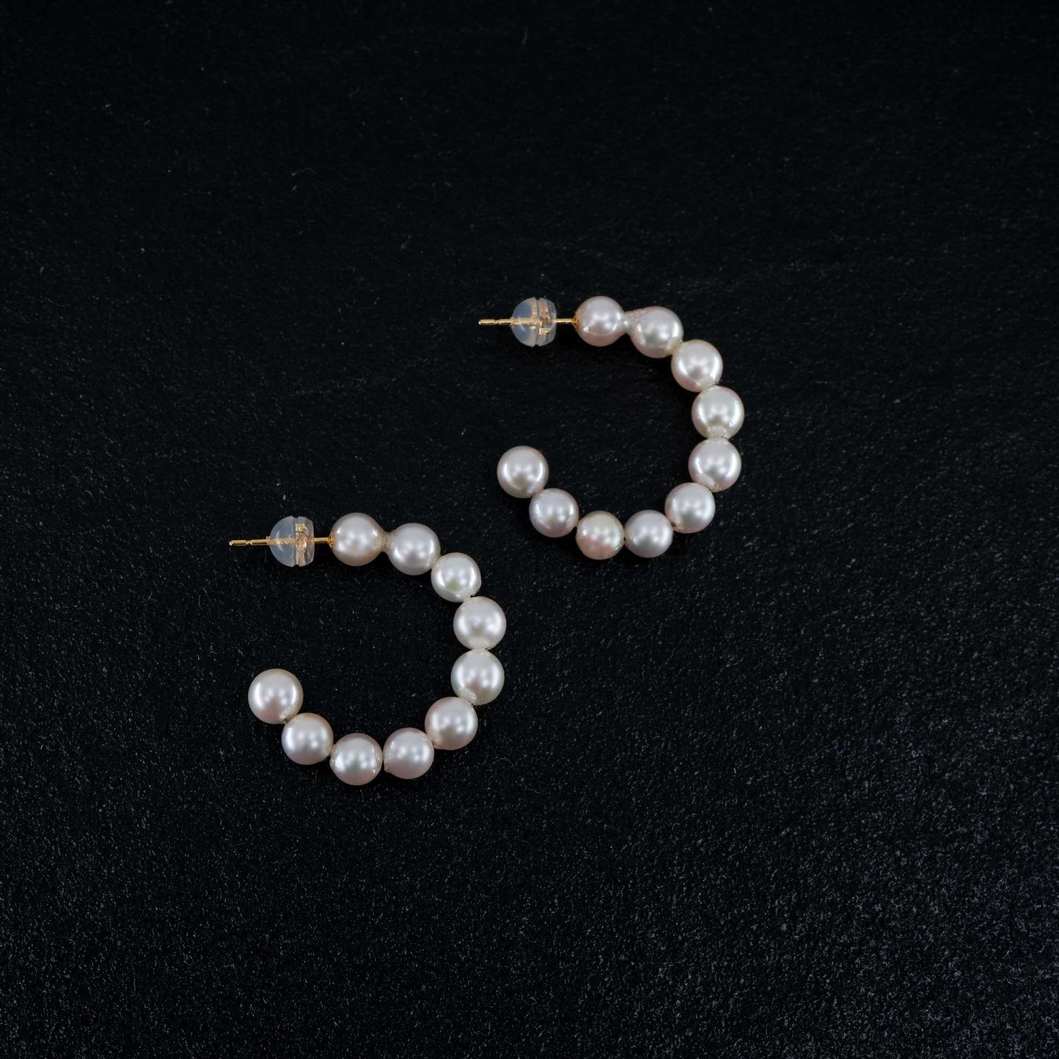 Japanese Akoya Hoop Earrings, pearls.jp, Tokyo, Japan
