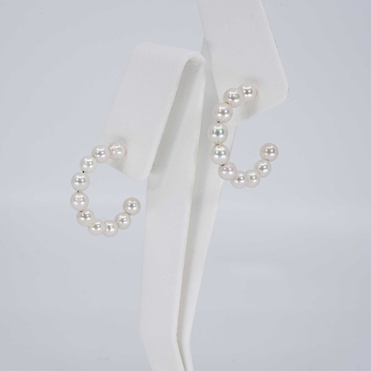 Japanese Akoya Hoop Earrings, pearls.jp, Tokyo, Japan