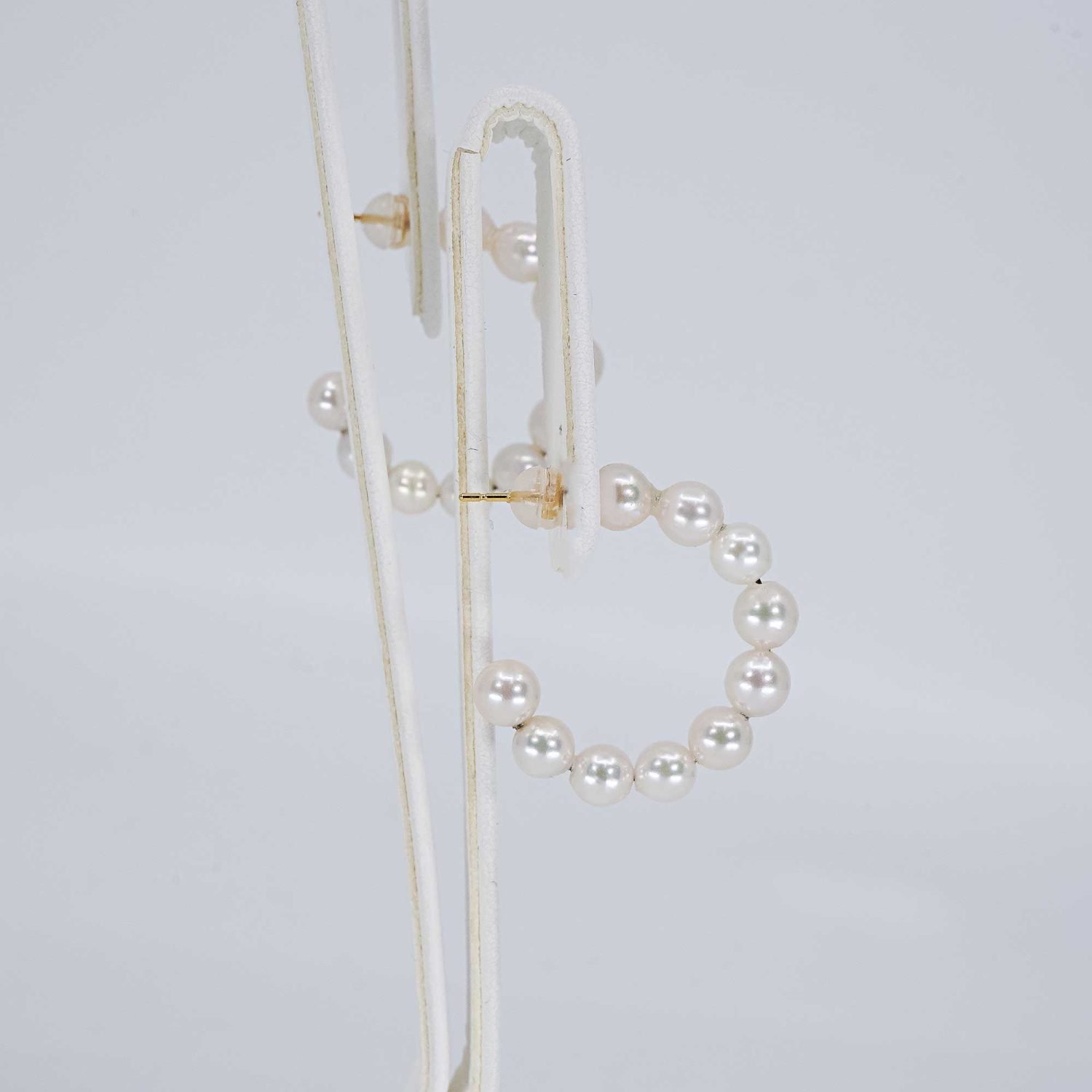 Japanese Akoya Hoop Earrings, pearls.jp, Tokyo, Japan