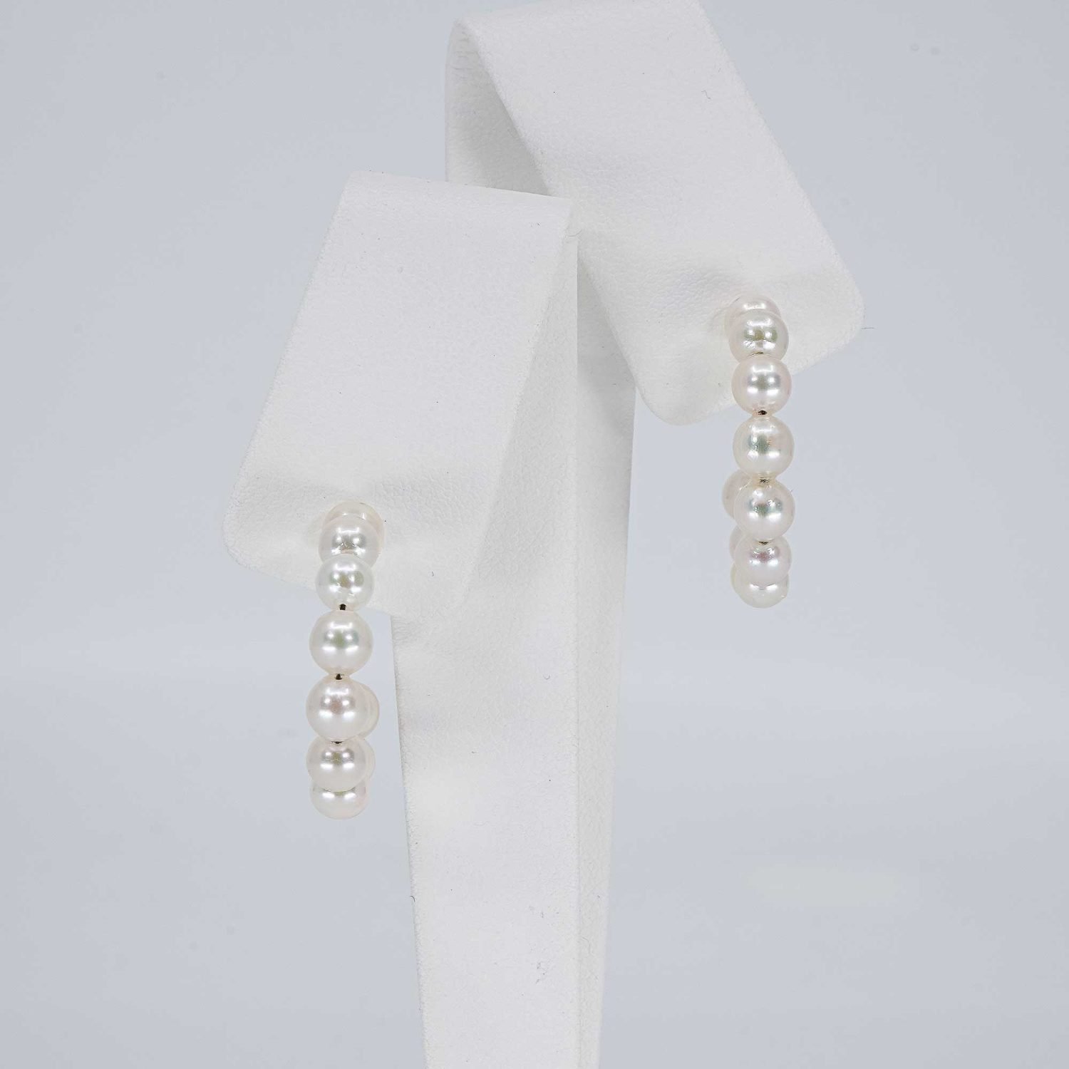 Japanese Akoya Hoop Earrings, pearls.jp, Tokyo, Japan