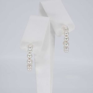 Japanese Akoya Hoop Earrings, pearls.jp, Tokyo, Japan
